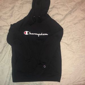 black champion hoodie